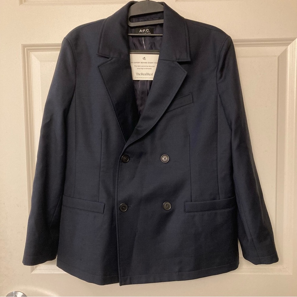 Like New A.P.C. Double-Breasted Blazer